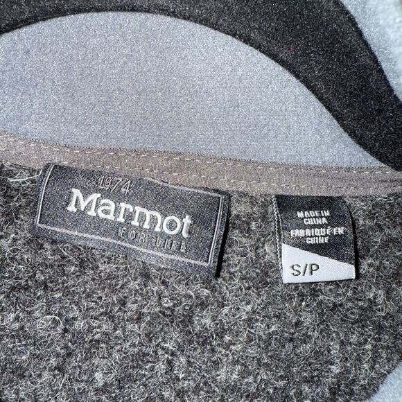 Marmot Men’s Poacher Pile Zip Jacket Wool Blend Gray Size Small - Picture 4 of 5